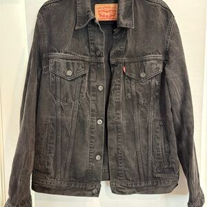Levi's Charcoal Trucker Denim Jacket